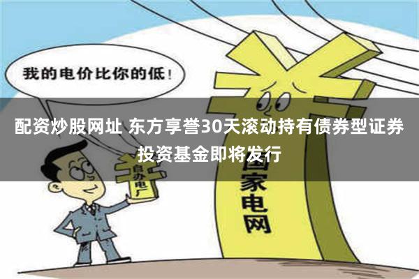 配资炒股网址 东方享誉30天滚动持有债券型证券投资基金即将发行