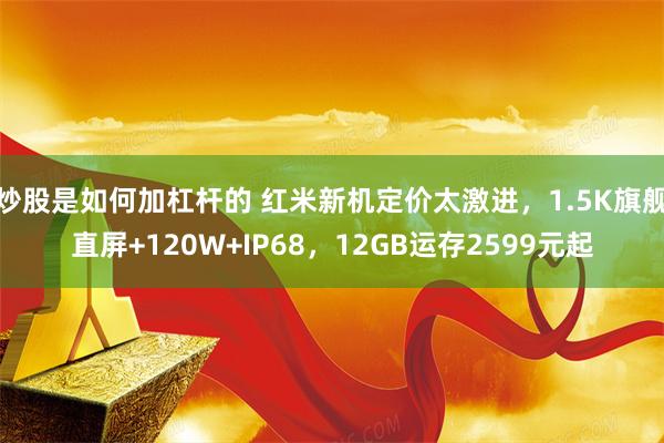 炒股是如何加杠杆的 红米新机定价太激进，1.5K旗舰直屏+120W+IP68，12GB运存2599元起