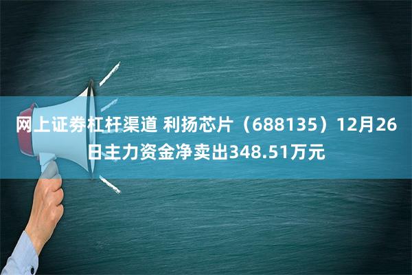 网上证劵杠杆渠道 利扬芯片（688135）12月26日主力资金净卖出348.51万元